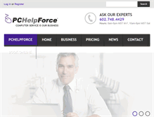 Tablet Screenshot of pchelpforce.com